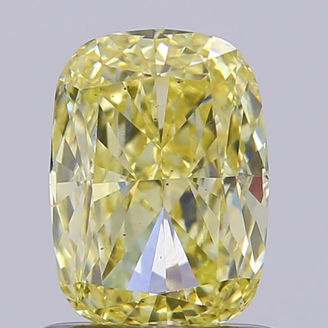 1.03 CT Fancy Light Yellow CUSHION MODIFIED