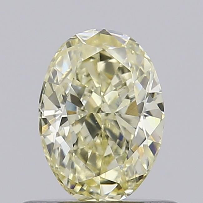 0.61 CT Fancy Light Yellow OVAL