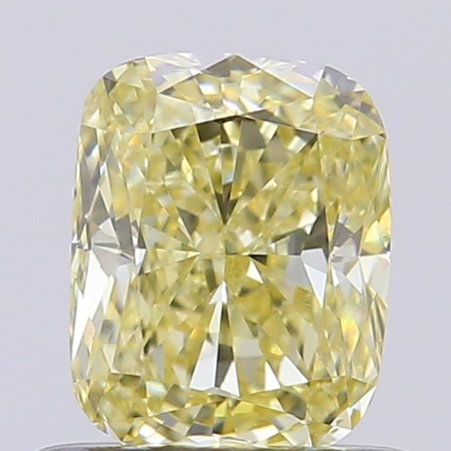 0.64 CT Fancy Light Yellow CUSHION MODIFIED