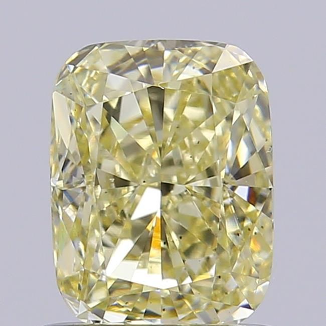 0.97 CT Fancy Light Yellow CUSHION MODIFIED