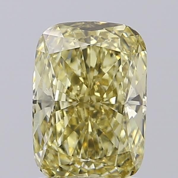 1.59 CT Fancy Intense Yellow CUSHION MODIFIED