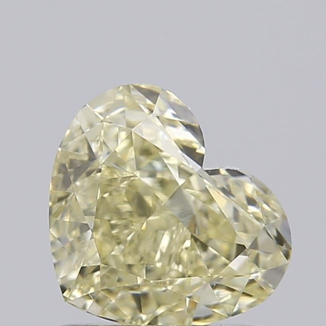 1.0 CT Fancy Light Yellow HEART