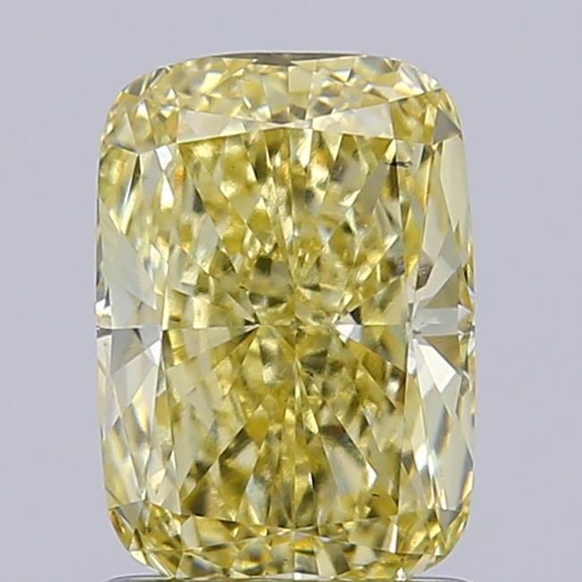 1.45 CT Fancy Intense Yellow CUSHION MODIFIED