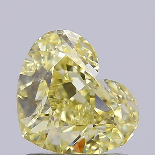 1.09 CT Fancy Light Yellow HEART