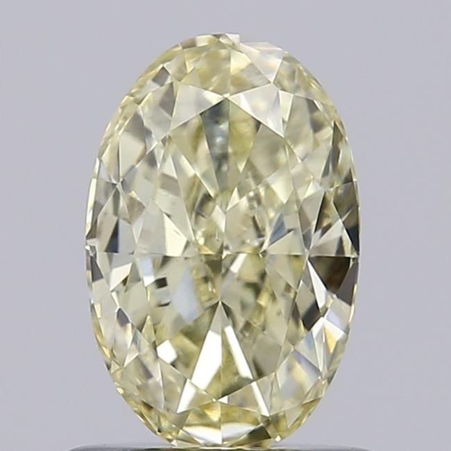 0.84 CT Fancy Light Yellow OVAL