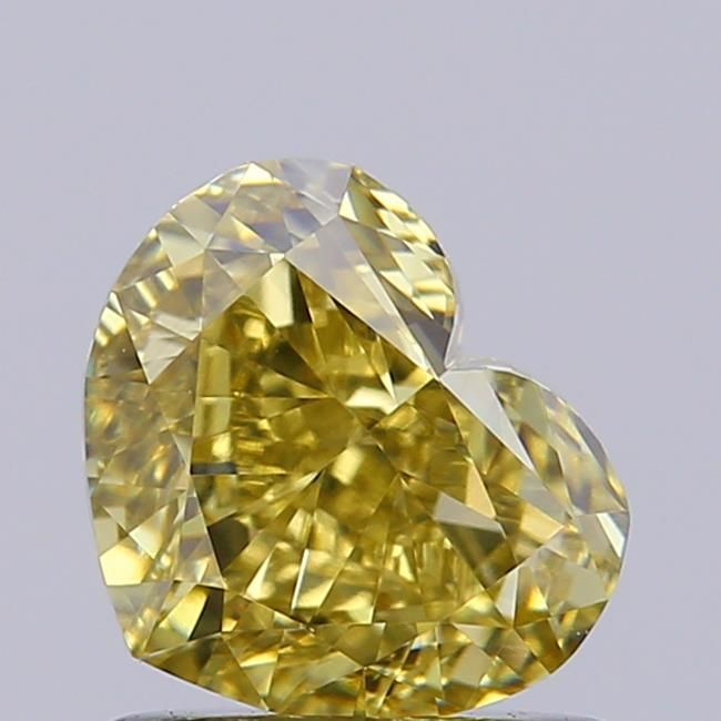 1.08 CT Fancy Light Yellow HEART