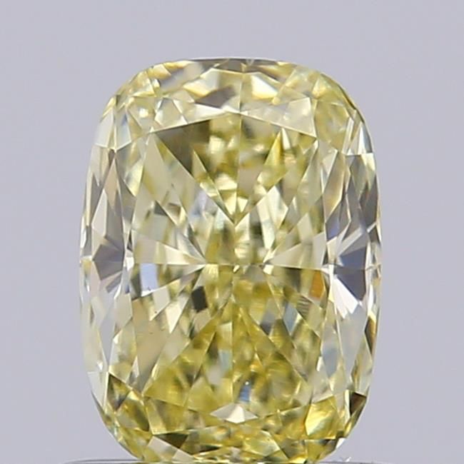 0.7 CT Fancy Light Yellow CUSHION MODIFIED