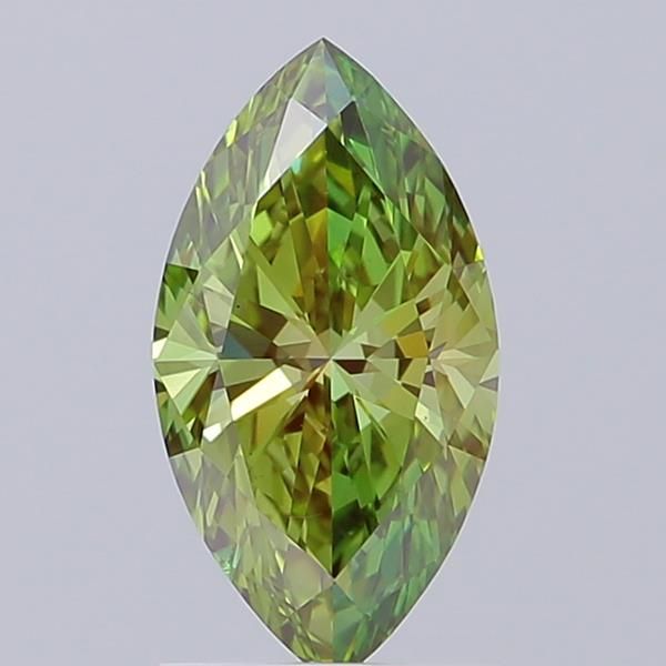 1.53 CT Fancy Vivid Green MARQUISE