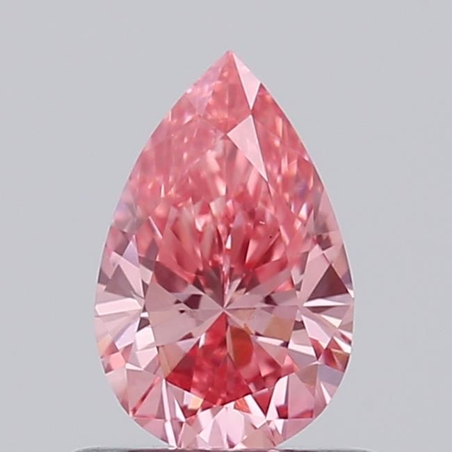 0.56 CT Fancy Vivid Pink PEAR