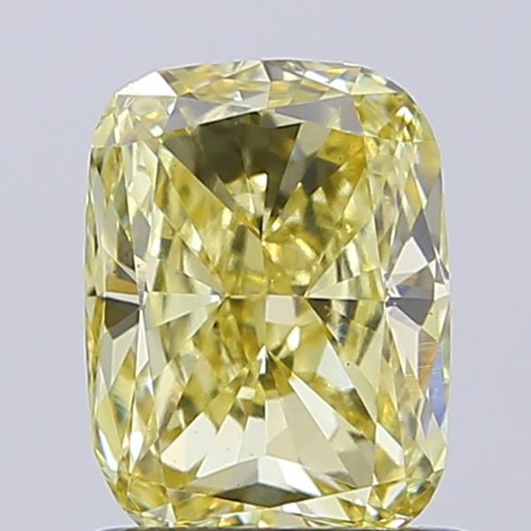 1.01 CT Fancy Light Yellow CUSHION MODIFIED
