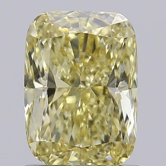 0.91 CT Fancy Intense Yellow CUSHION MODIFIED
