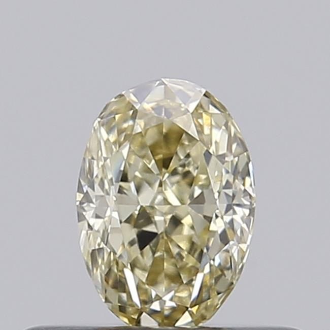 0.34 CT Fancy Light Yellow OVAL