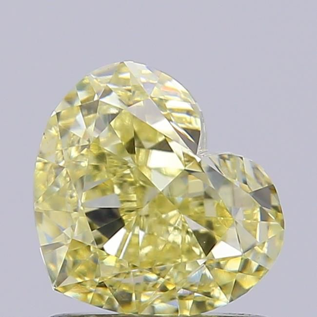 1.07 CT Fancy Light Yellow HEART