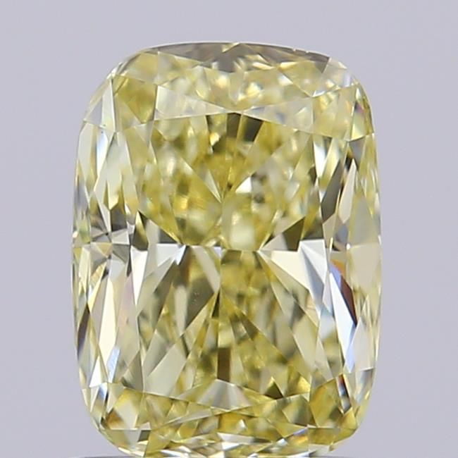 1.05 CT Fancy Yellow CUSHION MODIFIED
