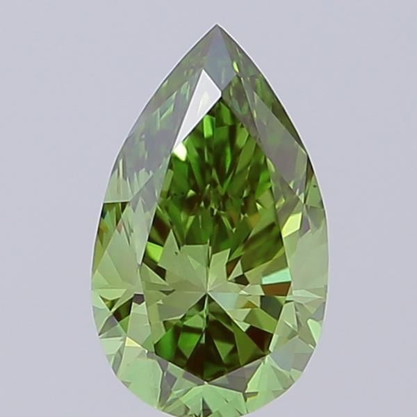 0.96 CT Fancy Vivid Green PEAR
