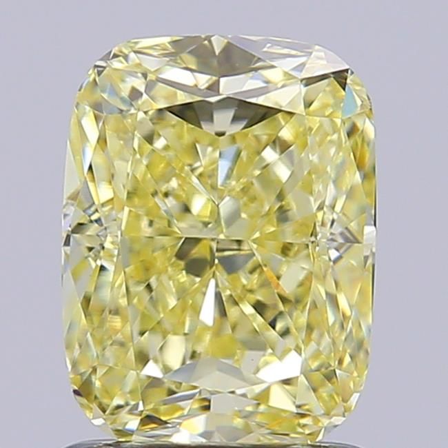 1.51 CT Fancy Light Yellow CUSHION MODIFIED