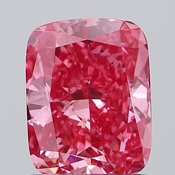 1.08 CT Fancy Vivid Pink CUSHION MODIFIED