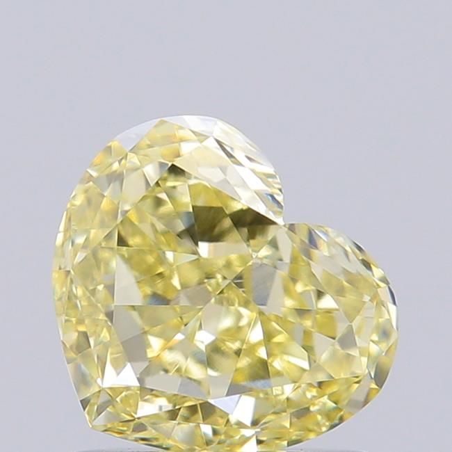 0.88 CT Fancy Light Yellow HEART