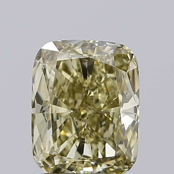 1.41 CT Fancy Yellow CUSHION MODIFIED