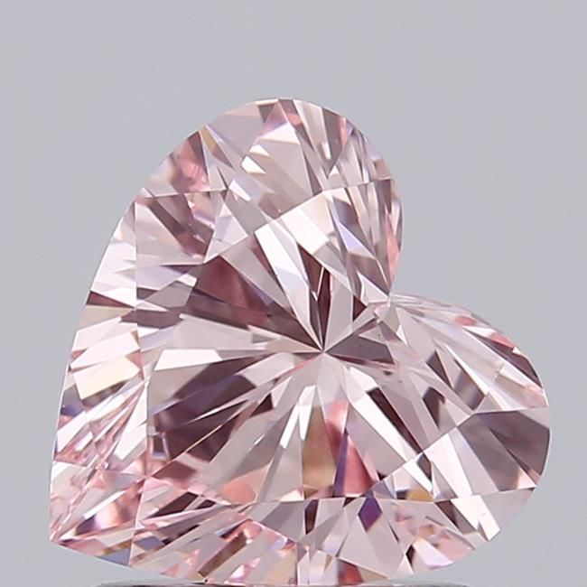1.08 CT Fancy Intense Pink HEART