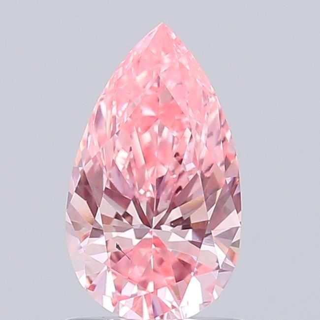0.88 CT Fancy Vivid Pink PEAR