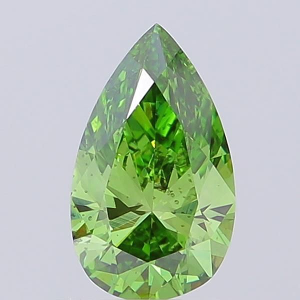 1.07 CT Fancy Vivid Green PEAR
