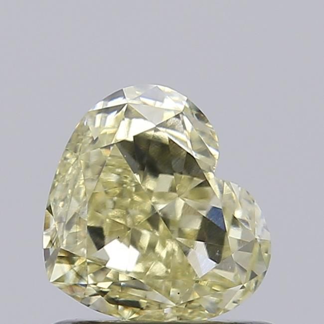 1.0 CT Fancy Light Yellow HEART