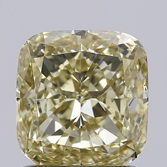 1.21 CT Fancy Light Yellow CUSHION MODIFIED