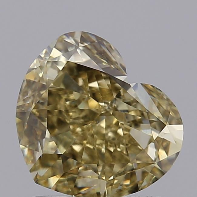 1.53 CT Fancy Intense Yellow HEART