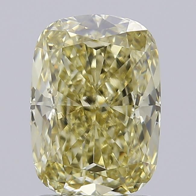 1.55 CT Fancy Yellow CUSHION MODIFIED