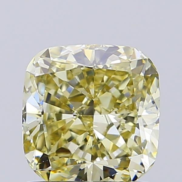 1.09 CT Fancy Light Yellow CUSHION MODIFIED
