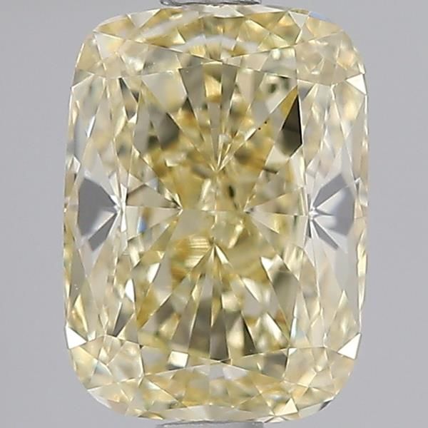 1.53 CT Fancy Yellow CUSHION MODIFIED