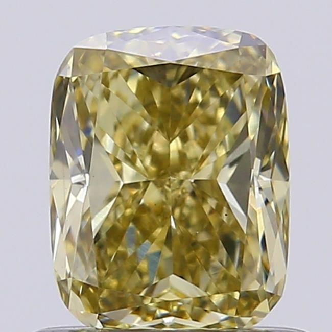0.7 CT Fancy Yellow CUSHION MODIFIED