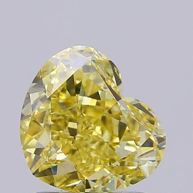 1.56 CT Fancy Intense Yellow HEART