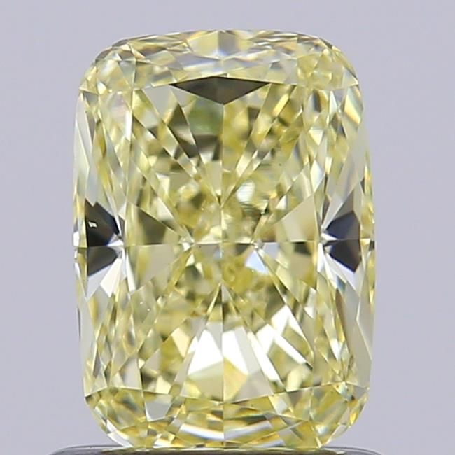0.92 CT Fancy Light Yellow CUSHION MODIFIED
