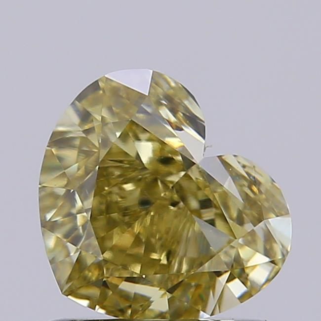 1.01 CT Fancy Yellow HEART