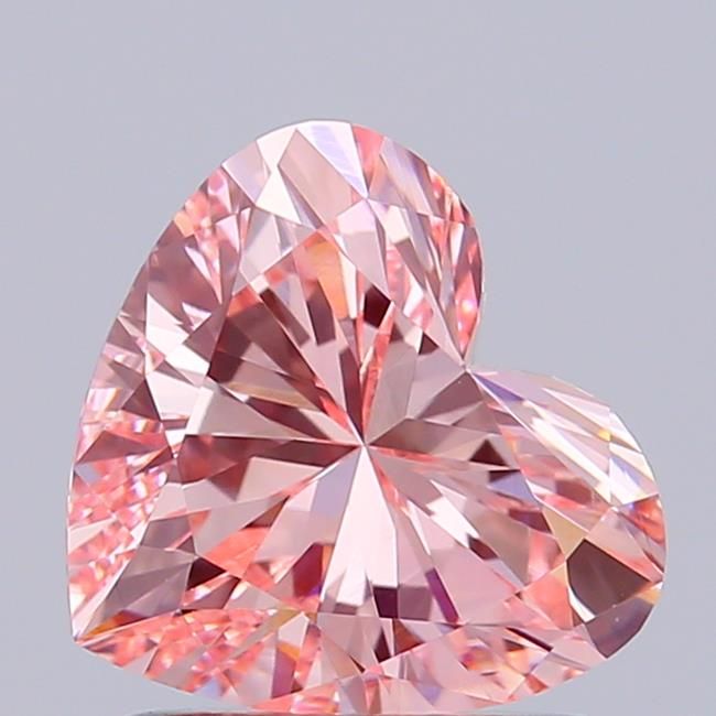 1.04 CT Fancy Intense Pink HEART