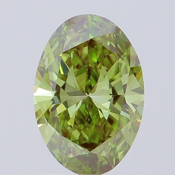1.02 CT Fancy Vivid Green OVAL