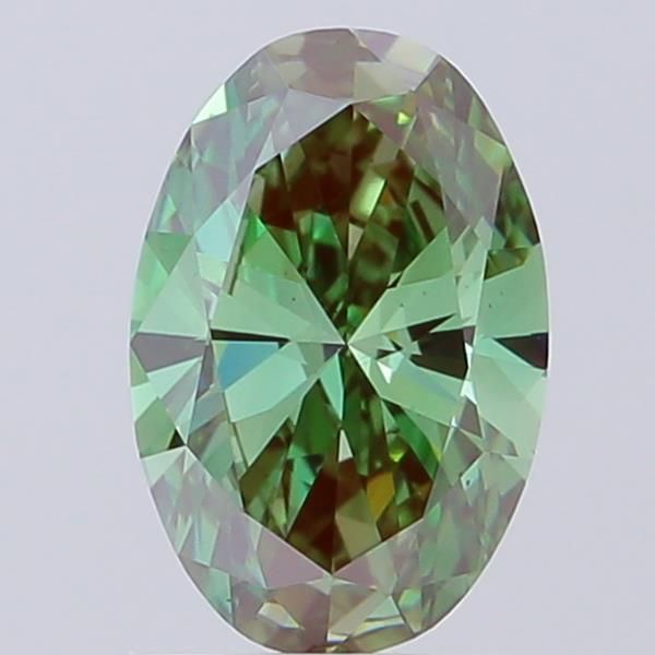 1.49 CT Fancy Vivid Green OVAL