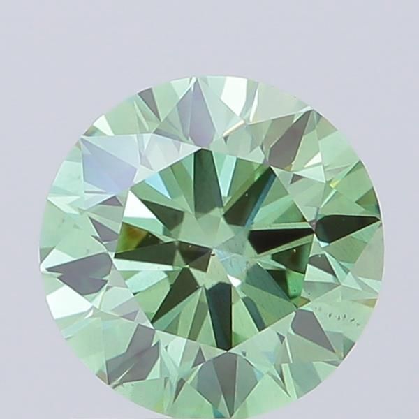 1.5 CT Fancy Vivid Green ROUND