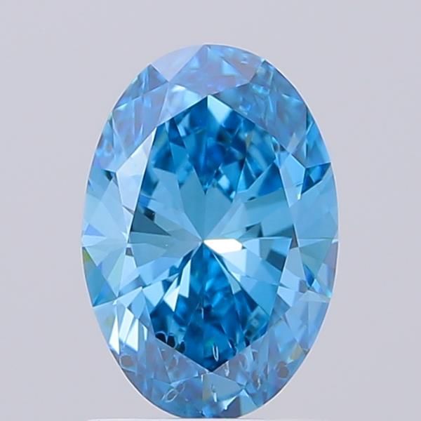 1.48 CT Fancy Vivid Blue OVAL