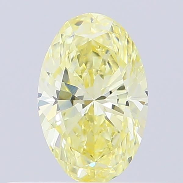 0.37 CT Fancy Light Yellow OVAL