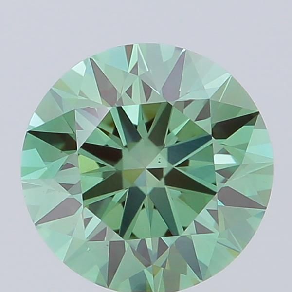 1.43 CT Fancy Vivid Green ROUND