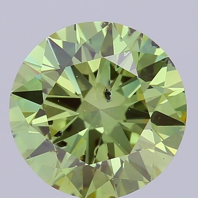 1.5 CT Fancy Vivid Green ROUND