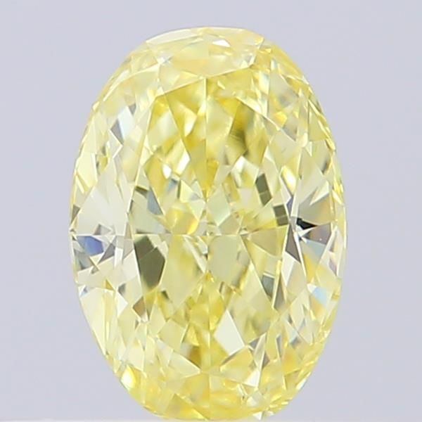 0.39 CT Fancy Light Yellow OVAL