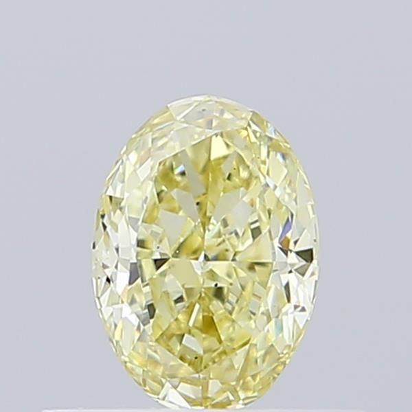 0.53 CT Fancy Light Yellow OVAL