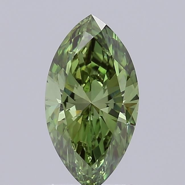 1.09 CT Fancy Vivid Green MARQUISE