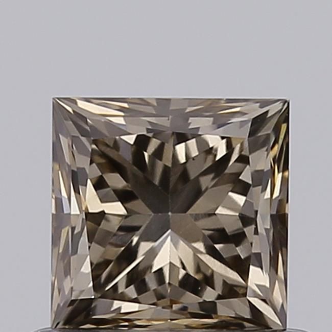0.64 CT Fancy Light Gray Brown PRINCESS