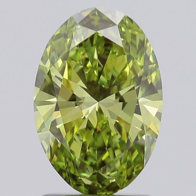 1.45 CT Fancy Vivid Green OVAL