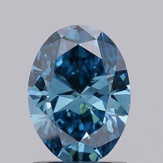 1.01 CT Fancy Vivid Blue OVAL